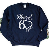 Sweatshirt-Blessed For 60 Years Sweatshirt-S-Navy-Jack N Roy