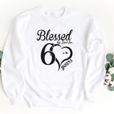 Sweatshirt-Blessed For 60 Years Sweatshirt-S-White-Jack N Roy