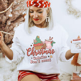 Sweatshirt-Christmas Calories Don't Count Sweatshirt-Jack N Roy