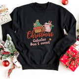 Sweatshirt-Christmas Calories Don't Count Sweatshirt-S-Black-Jack N Roy