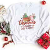 Sweatshirt-Christmas Calories Don't Count Sweatshirt-S-White-Jack N Roy