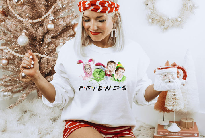 Sweatshirts-Christmas Friends Sweatshirt-Jack N Roy