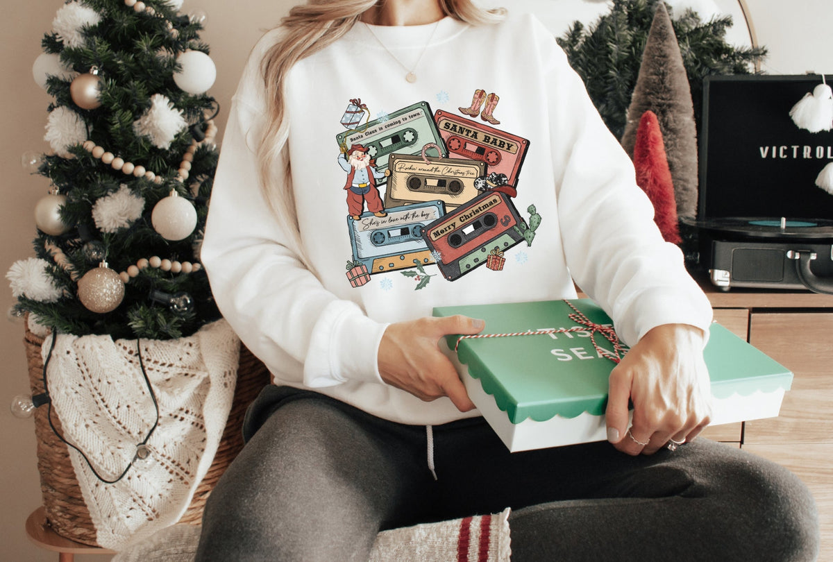 Sweatshirt-Christmas Tapes Sweatshirt-Jack N Roy