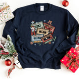 Sweatshirt-Christmas Tapes Sweatshirt-S-Navy-Jack N Roy