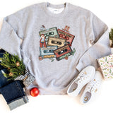 Sweatshirt-Christmas Tapes Sweatshirt-S-Sport Grey-Jack N Roy