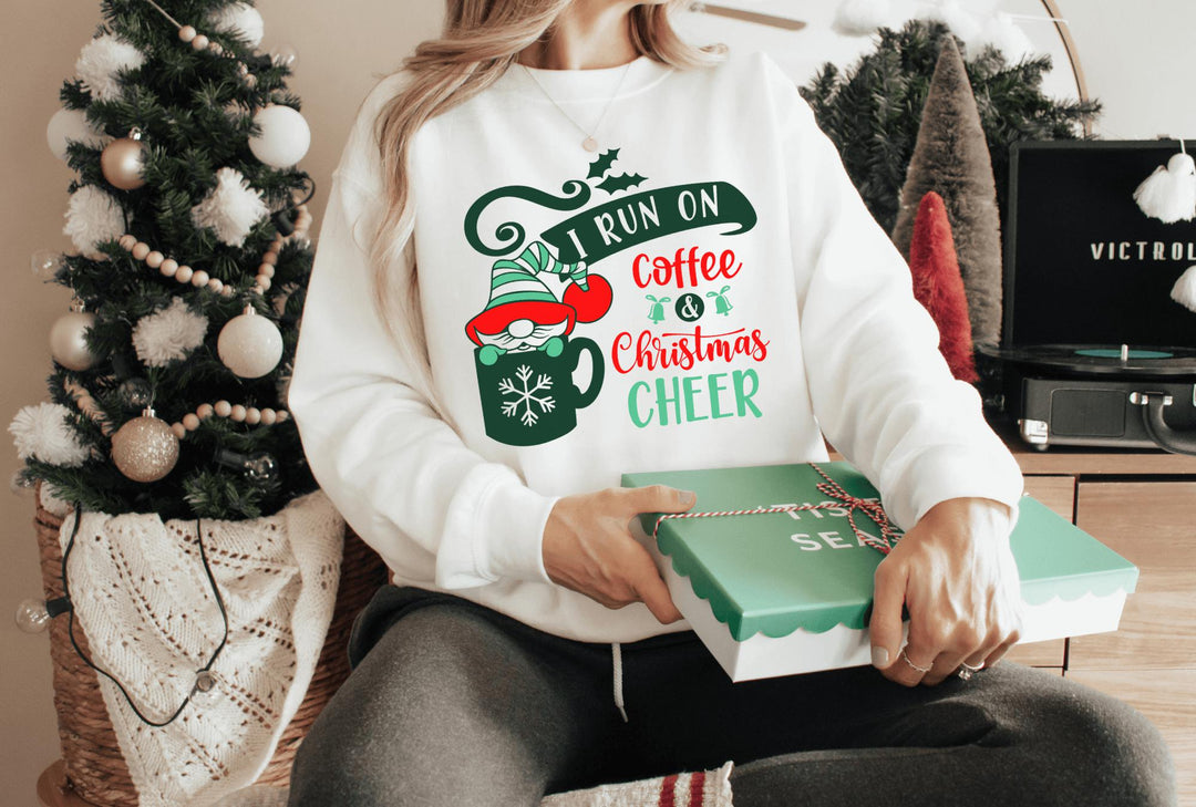 Sweatshirts-Coffee & Christmas Cheer Sweatshirt-Jack N Roy