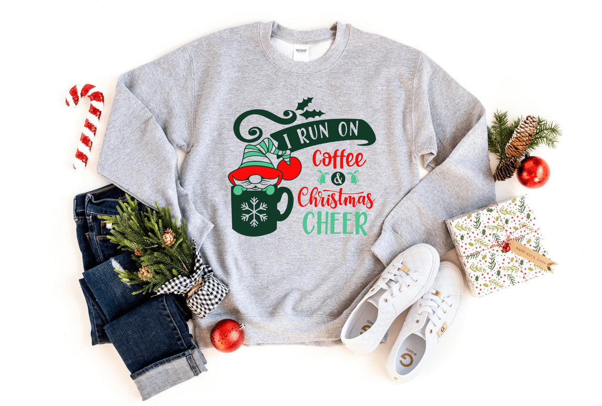 Sweatshirt-Coffee & Christmas Cheer Sweatshirt-S-Sport Grey-Jack N Roy