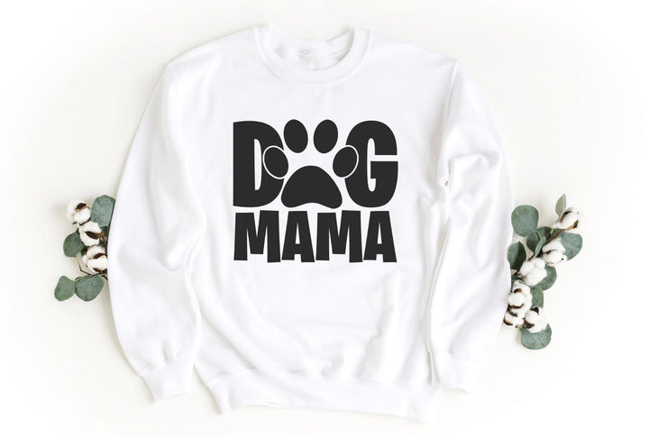 Sweatshirts-Dog Mama Sweatshirt-S-White-Jack N Roy