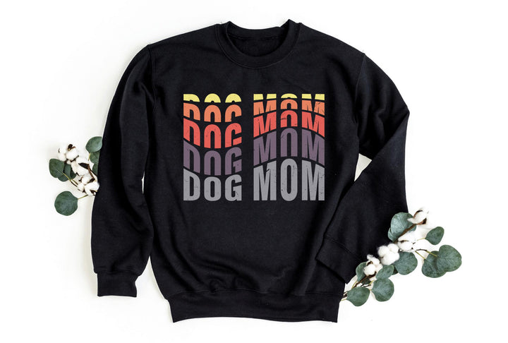 Sweatshirts-Dog Mom Colourful Sweatshirt-S-Black-Jack N Roy