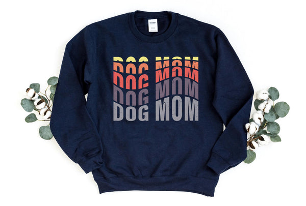 Sweatshirt-Dog Mom Colourful Sweatshirt-S-Navy-Jack N Roy