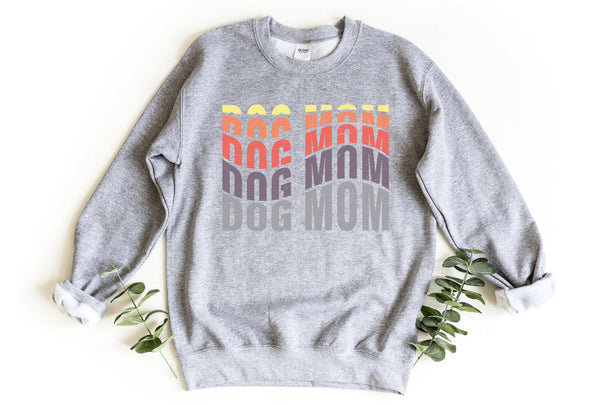 Sweatshirt-Dog Mom Colourful Sweatshirt-S-Sport Grey-Jack N Roy