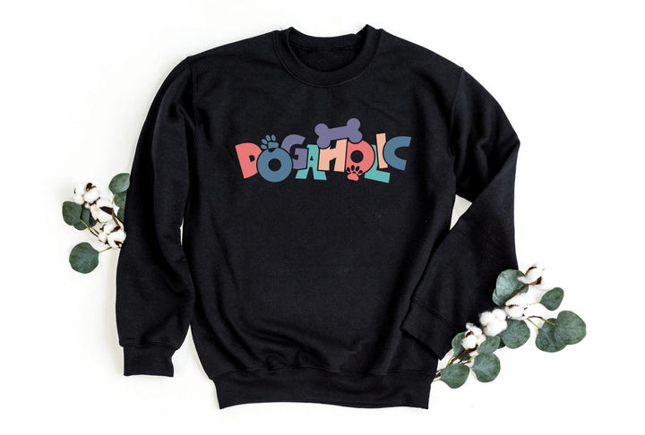 Sweatshirts-Dogaholic Sweatshirt-S-Black-Jack N Roy