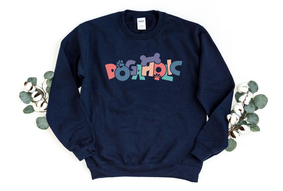 Sweatshirts-Dogaholic Sweatshirt-S-Navy-Jack N Roy