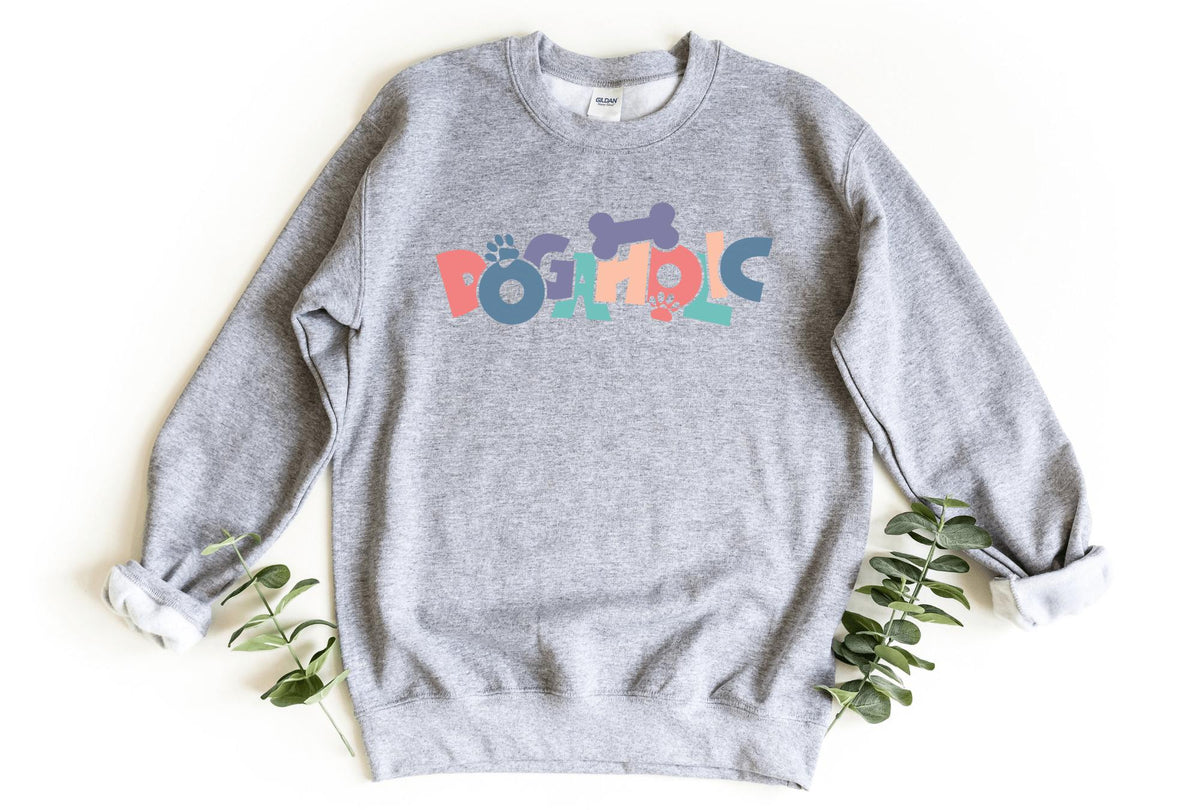 Sweatshirt-Dogaholic Sweatshirt-S-Sport Grey-Jack N Roy