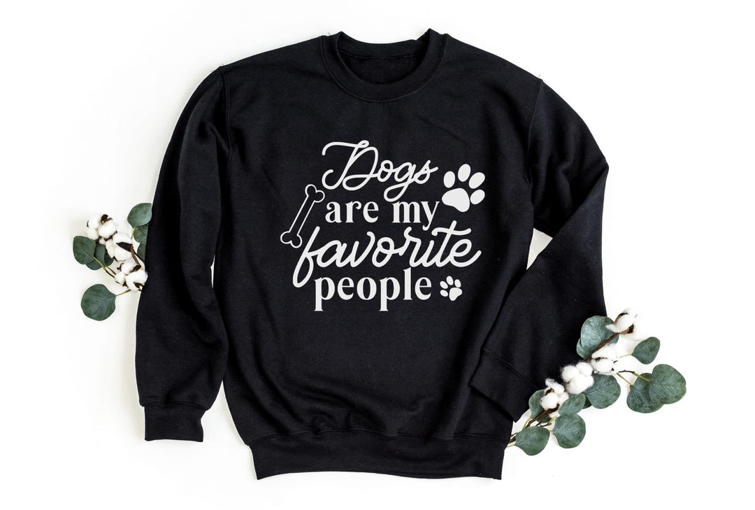 Sweatshirts-Dogs Are My Fav People Sweatshirt-S-Black-Jack N Roy