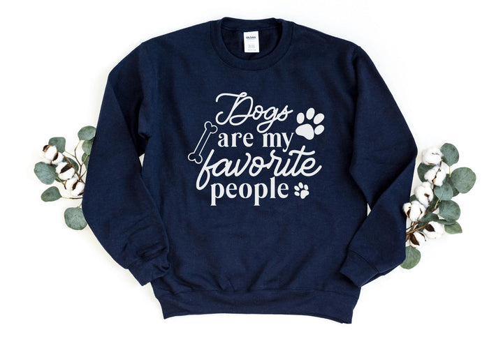 Sweatshirts-Dogs Are My Fav People Sweatshirt-S-Navy-Jack N Roy