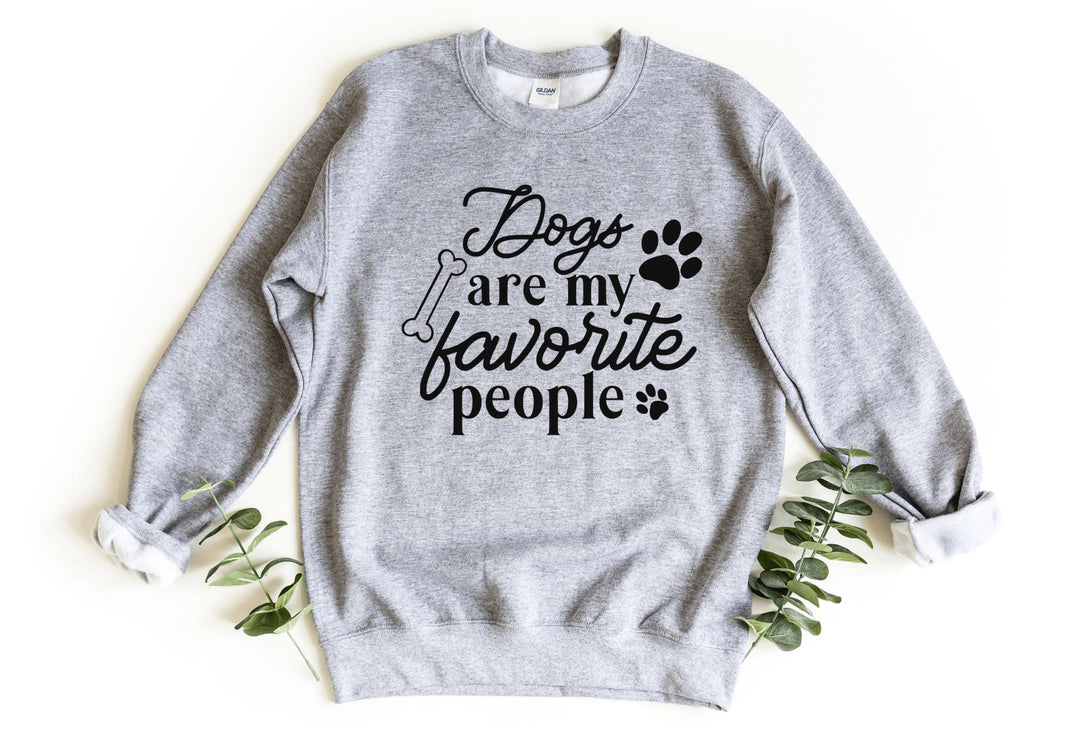 Sweatshirts-Dogs Are My Fav People Sweatshirt-S-Sport Grey-Jack N Roy