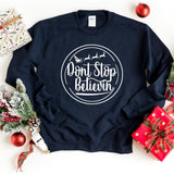 Sweatshirt-Don't Stop Believin' Sweatshirt-S-Navy-Jack N Roy