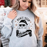 Sweatshirt-Don't Stop Believing (Santa) Sweatshirt-Jack N Roy