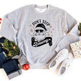 Sweatshirt-Don't Stop Believing (Santa) Sweatshirt-S-Sport Grey-Jack N Roy