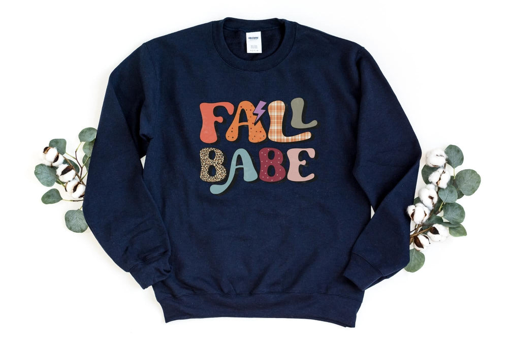 Sweatshirts-Fall Babe Sweatshirt-S-Navy-Jack N Roy