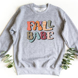 Sweatshirt-Fall Babe Sweatshirt-S-Sport Grey-Jack N Roy