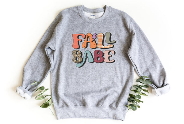 Sweatshirt-Fall Babe Sweatshirt-S-Sport Grey-Jack N Roy
