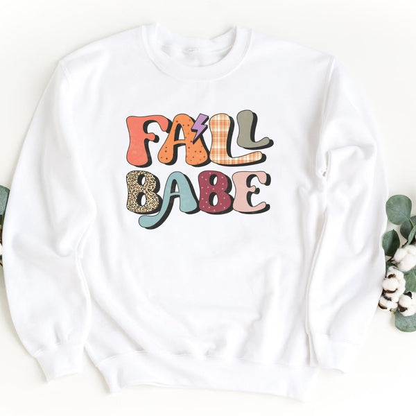 Sweatshirt-Fall Babe Sweatshirt-S-White-Jack N Roy