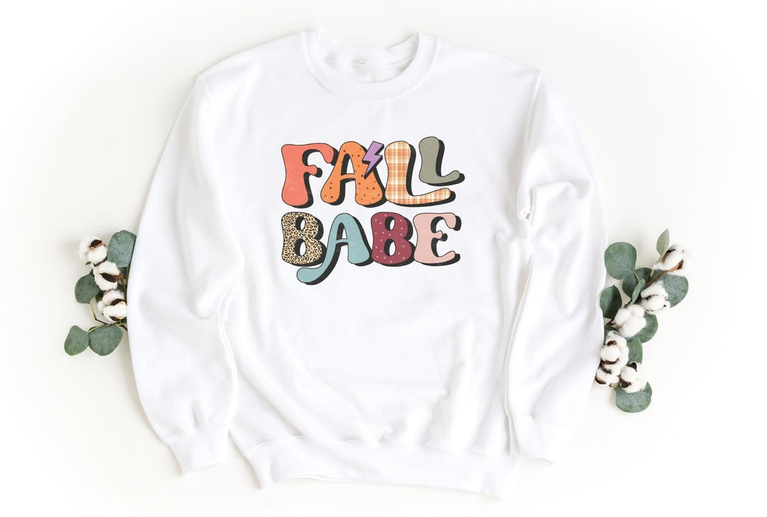 Sweatshirts-Fall Babe Sweatshirt-S-White-Jack N Roy