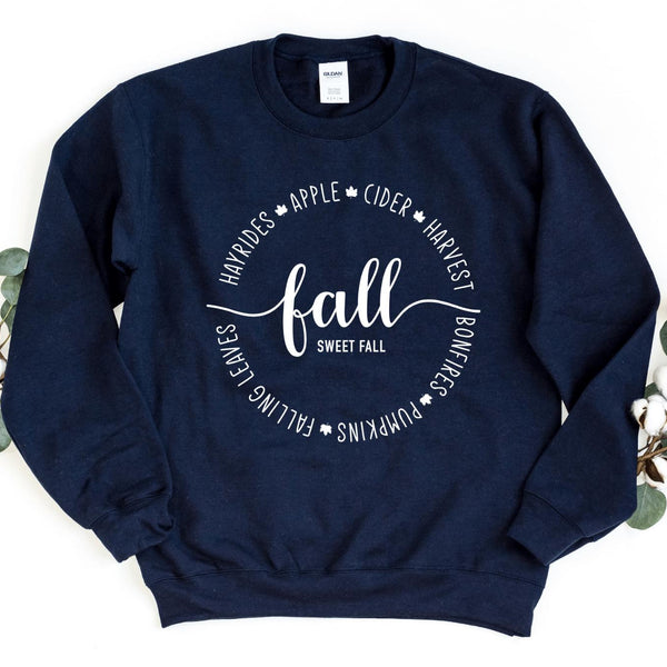 Sweatshirt-Fall Sweet Fall Sweatshirt-S-Navy-Jack N Roy