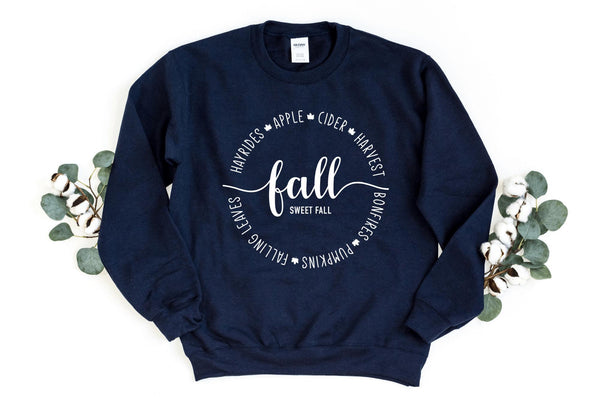 Sweatshirt-Fall Sweet Fall Sweatshirt-S-Navy-Jack N Roy