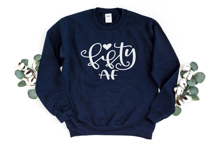 Sweatshirts-Fifty AF Sweatshirt-S-Navy-Jack N Roy