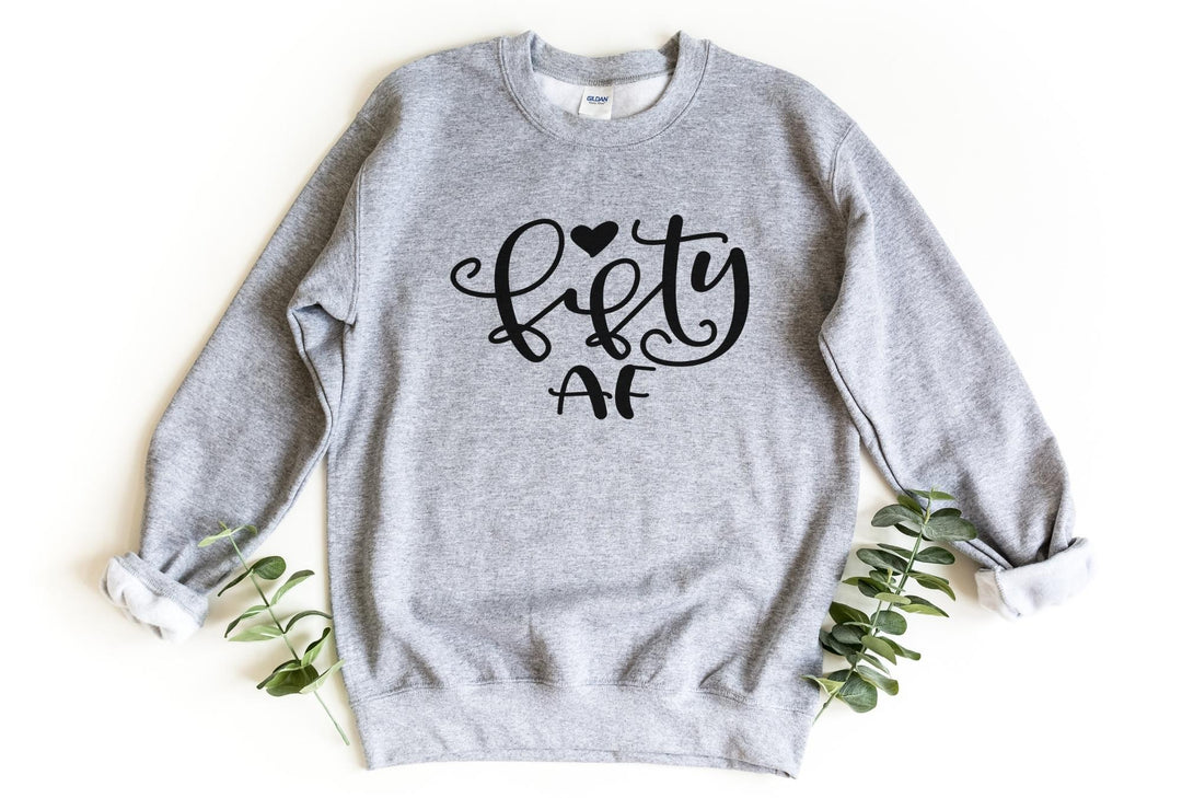 Sweatshirts-Fifty AF Sweatshirt-S-Sport Grey-Jack N Roy