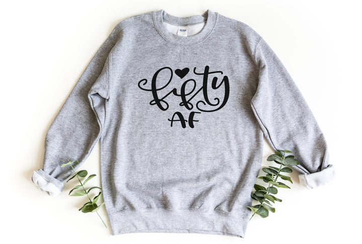 Sweatshirts-Fifty AF Sweatshirt-S-Sport Grey-Jack N Roy