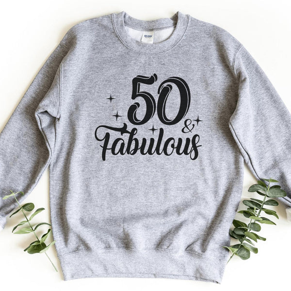 Sweatshirt-Fifty & Fabulous Sweatshirt-S-Sport Grey-Jack N Roy