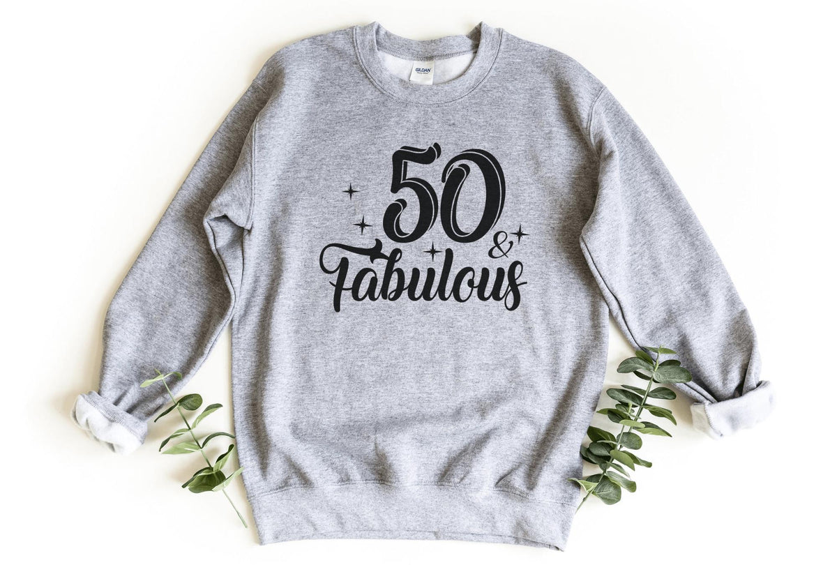 Sweatshirt-Fifty & Fabulous Sweatshirt-S-Sport Grey-Jack N Roy