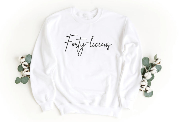 Sweatshirts-Forty-licious Sweatshirt-S-White-Jack N Roy