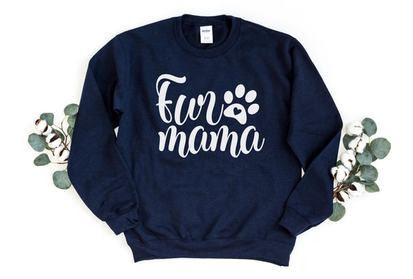 Sweatshirt-Fur Mama Sweatshirt-S-Navy-Jack N Roy
