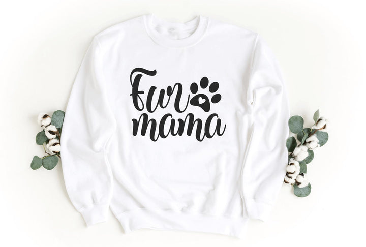 Sweatshirts-Fur Mama Sweatshirt-S-White-Jack N Roy