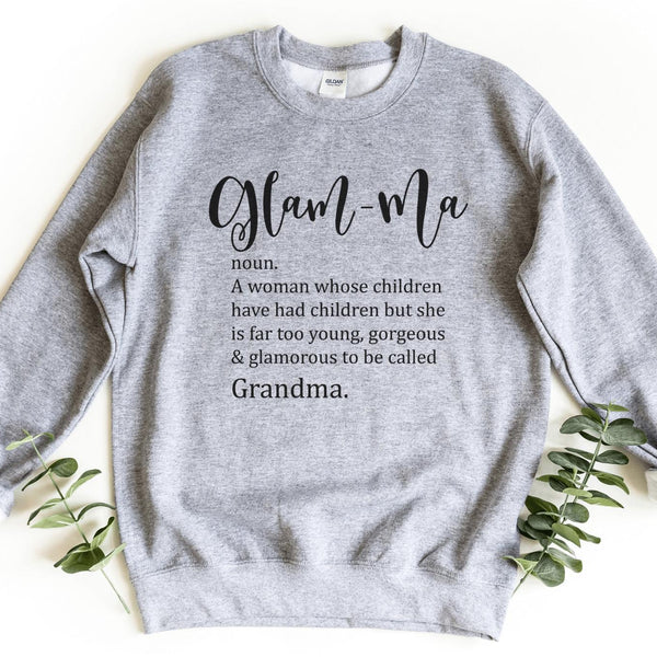 Sweatshirt-Glam-ma Sweatshirt-S-Sport Grey-Jack N Roy