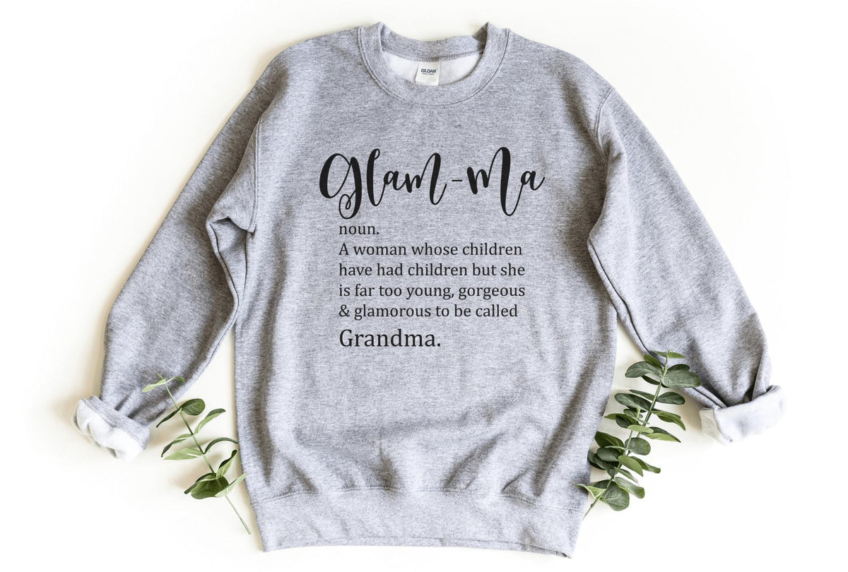 Sweatshirt-Glam-ma Sweatshirt-S-Sport Grey-Jack N Roy