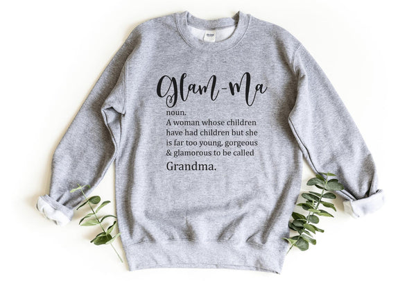 Sweatshirt-Glam-ma Sweatshirt-S-Sport Grey-Jack N Roy