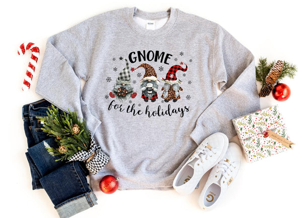 Sweatshirt-Gnome for the holidays Sweatshirt-S-Sport Grey-Jack N Roy
