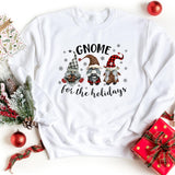 Sweatshirt-Gnome for the holidays Sweatshirt-S-White-Jack N Roy