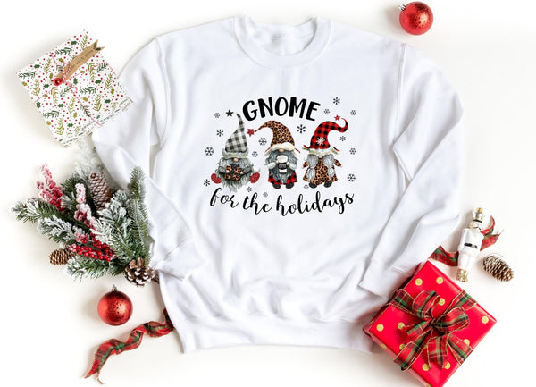 Sweatshirt-Gnome for the holidays Sweatshirt-S-White-Jack N Roy