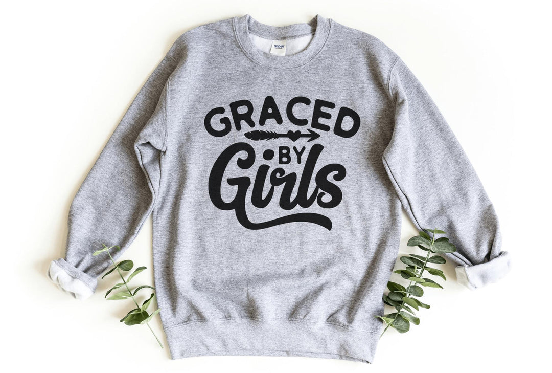 Sweatshirts-Graced By Girls Sweatshirt-S-Sport Grey-Jack N Roy