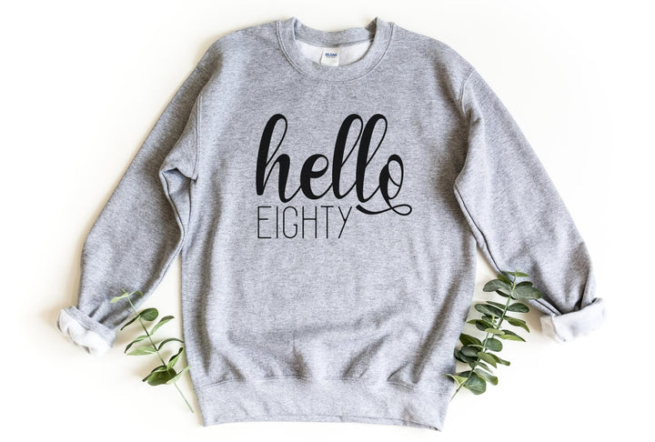 Sweatshirts-Hello Eighty Sweatshirt-S-Sport Grey-Jack N Roy