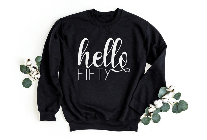 Sweatshirts-Hello Fifty Sweatshirt-S-Black-Jack N Roy
