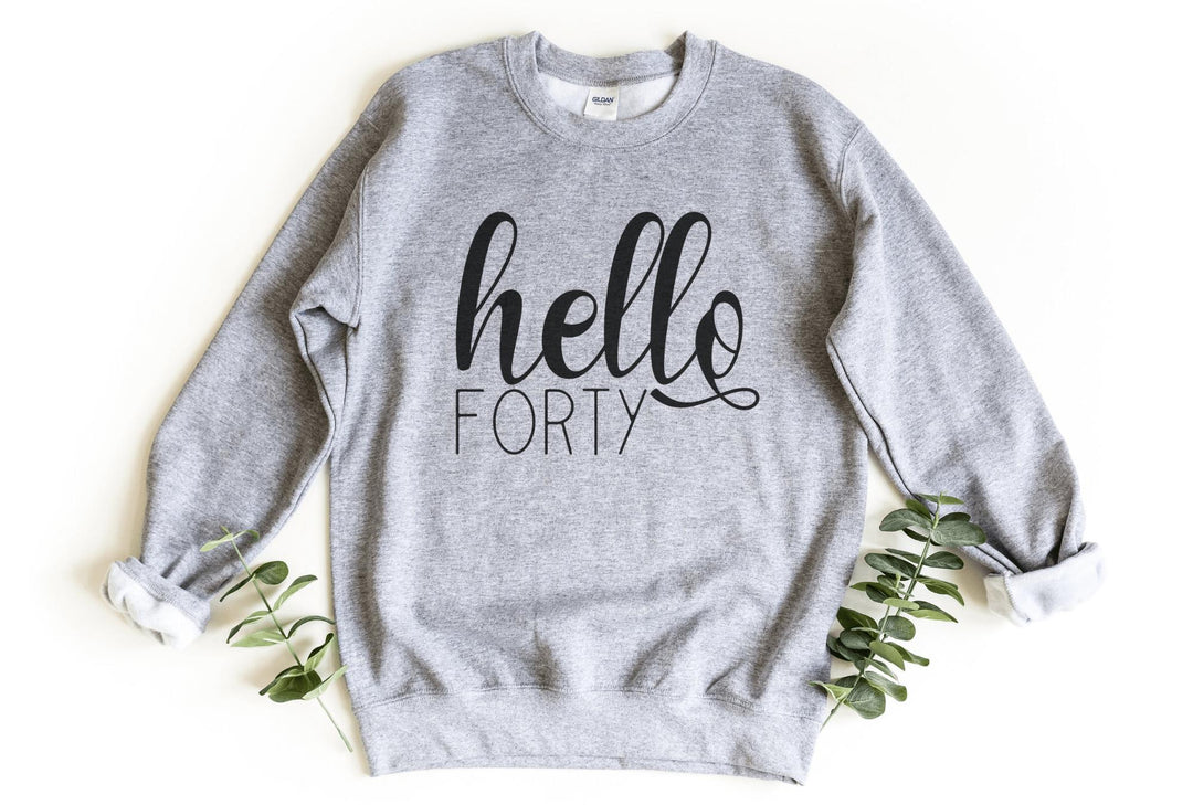 Sweatshirts-Hello Forty Sweatshirt-S-Sport Grey-Jack N Roy