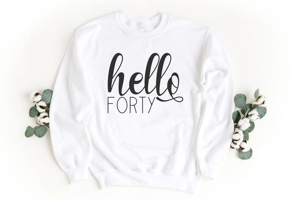 Sweatshirt-Hello Forty Sweatshirt-S-White-Jack N Roy